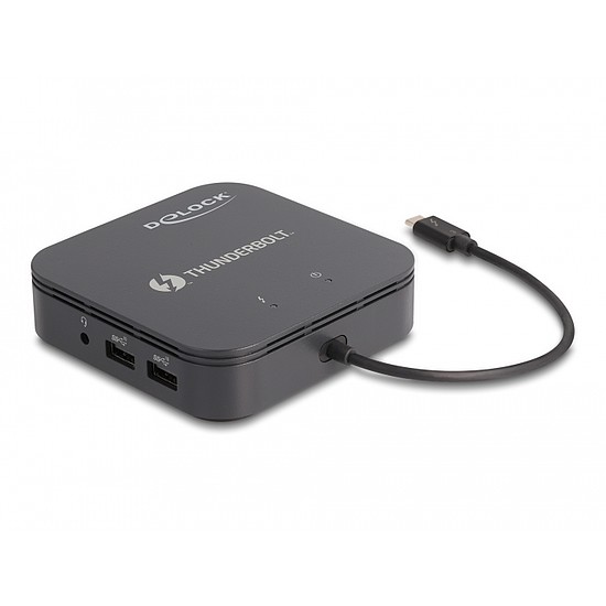 Delock Thunderbolt 3 Mini-dokkoló állomás 8K - DisplayPort / HDMI / USB / LAN / Audio / PD 3.0