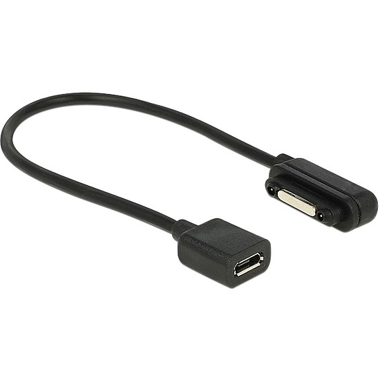 Delock Töltőkábel USB Micro-B csatlakozóhüvellyel > Sony mágneses csatlakozó 15 cm (83559)