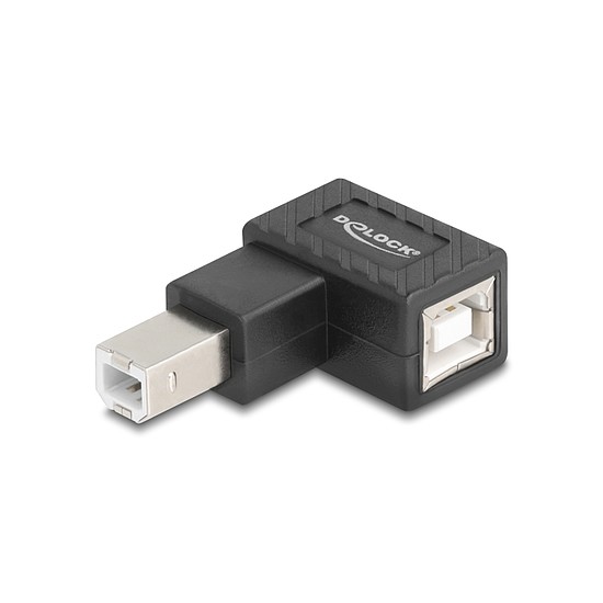 Delock USB 2.0 adapter B-típusú USB apa B-típusú USB anya 90 -ban jobbra hajlított