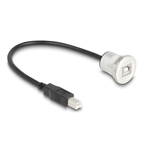 Delock USB 2.0 B-típusúbeépített anya kábelcsatlakozóval 30 cm, alumínium
