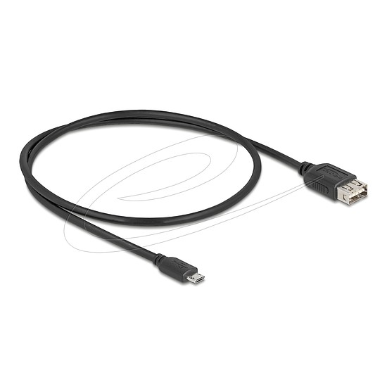 Delock USB 2.0 kábel EASY USB Type Micro apa - EASY USB Type-A anya 0,5 m