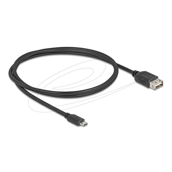 Delock USB 2.0 kábel EASY USB Type Micro apa - EASY USB Type-A anya 1 m