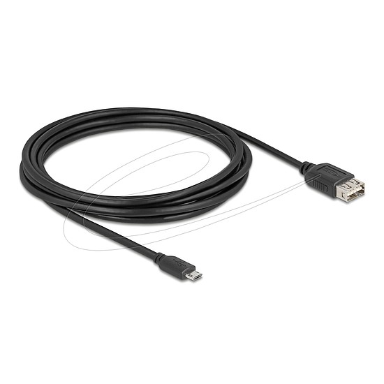 Delock USB 2.0 kábel EASY USB Type Micro apa - EASY USB Type-A anya 3 m