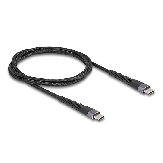 Delock USB 2.0 kábel USB Type-C apa - apa meghosszabbított hajlítás védelemmel 60 W 1 m