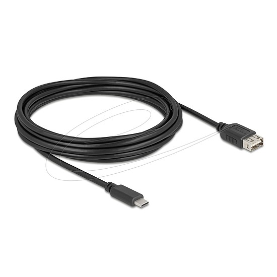 Delock USB 2.0 kábel USB Type-C apa EASY USB Type-A anya, 5 m