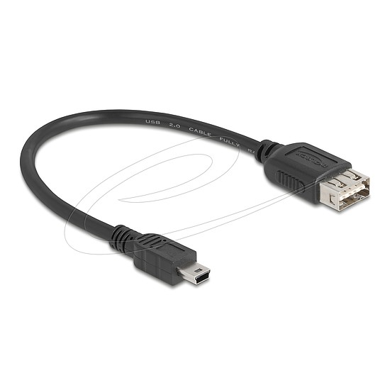 Delock USB 2.0 kábel USB Type Mini-B apa - EASY USB Type-A anya 0,2 m