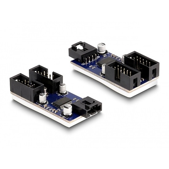 Delock USB 2.0 külső csatlakozósorral dugó, 2 portos