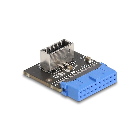 Delock USB 5 Gbps Adapter tűfejes anya külső E-típusú, A kulcs USB anya hajlított