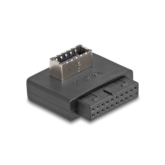 Delock USB 5 Gbps átalakító, tűfejes anya belső A kulcs anya ívelt kerettel rendelkező