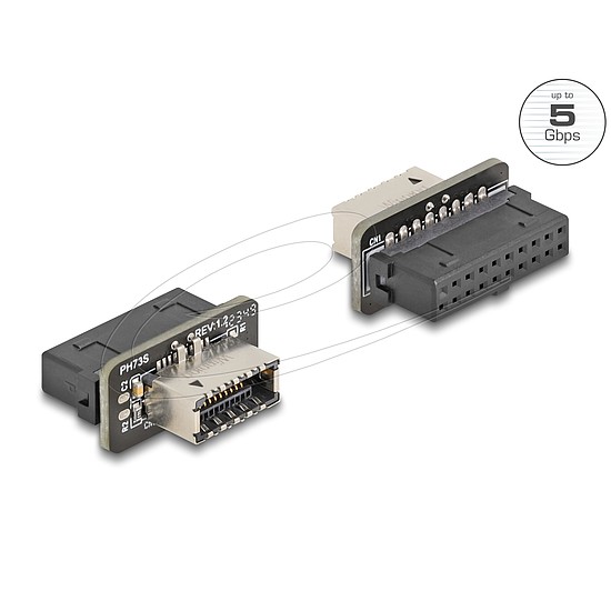 Delock USB 5 Gbps átalakító, tűfejes anya belső A kulcs anya
