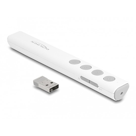 Delock USB-s Lézermutató fehér