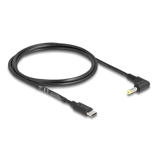 Delock USB tápkábel > DC 4,0 x 1,7 mm apa 90 1,5 m