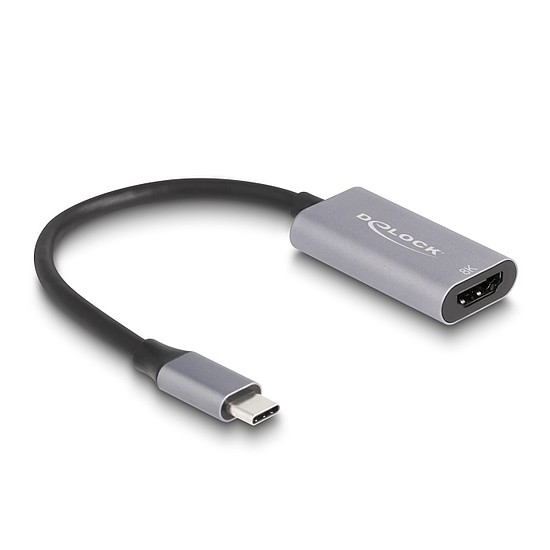Delock USB Type-C adapter HDMI (DP Alt Mode) 8K-hez HDR funkcióval alumínium