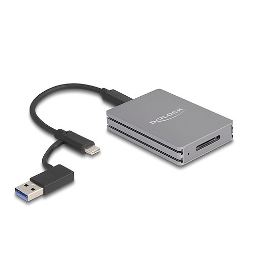 Delock USB Type-C kártyaolvasó CFexpress memóriakártyákhoz A-típusú
