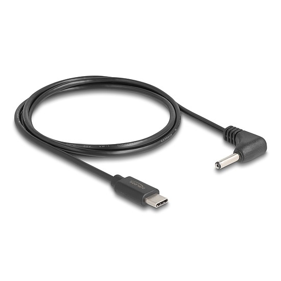 Delock USB Type-C tápkábel - DC 3,5 x 1,35 mm méretű apa hajlított 1,5 m