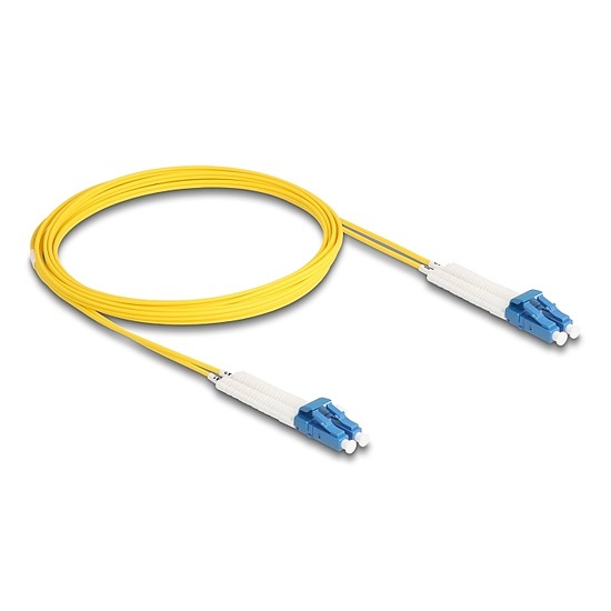 Delock Üvegszálas optikai kábel LC Duplex - LC Duplex egyszerű módozatú, OS2 hajlított, 3 m