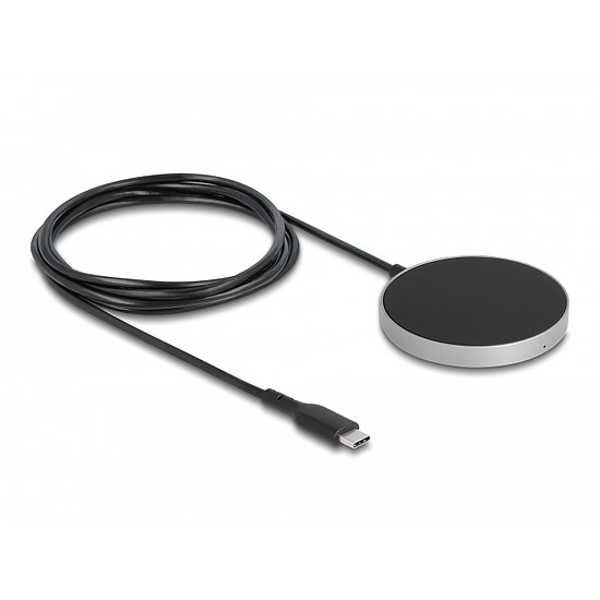 Delock Vezetéknélküli töltő 5 W / 7,5 W / 10 W / 15 W - induktív töltő felület