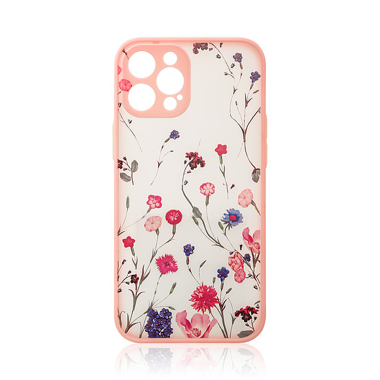 Design tok iPhone 13 Pro Max készülékhez virág rózsaszín