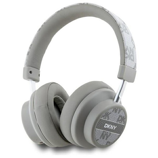 DKNY kockás minta - Vezeték nélküli, fülre helyezhető Bluetooth fejhallgató V5.3 bézs (DKBHM2PCSHLE)