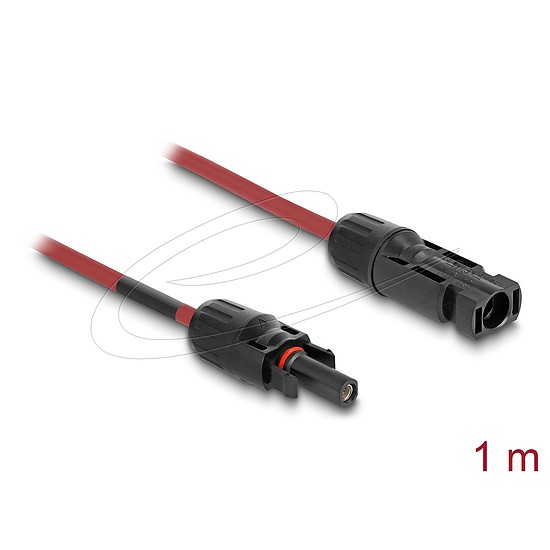 DL4 napelemes kábel 6 mm2 apa-anya 1 m (90973)
