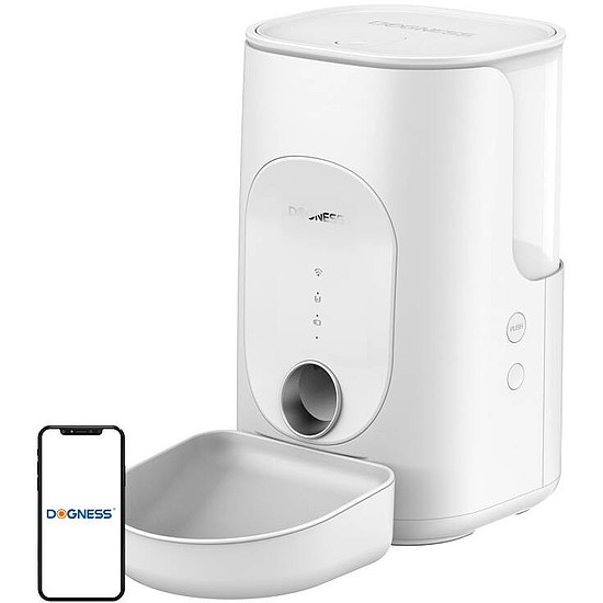 Dogness F16 WiFi 5G 4L intelligens ételadagoló műanyag tállal fehér (F16 Melamine)