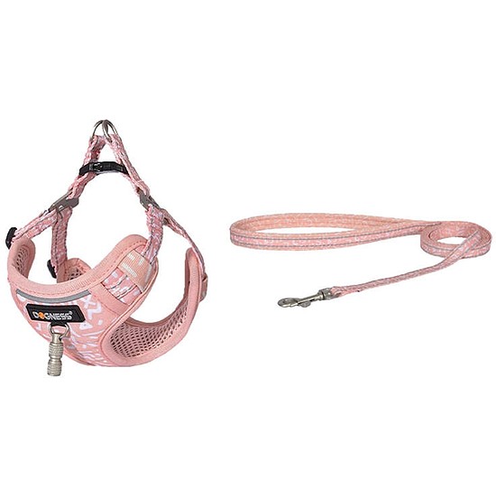 Dogness macska póráz 1,5 m+hám sétakészlet rózsaszín (CAT SET PINK)