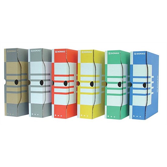 Donau archiváló doboz karton 80 mm piros