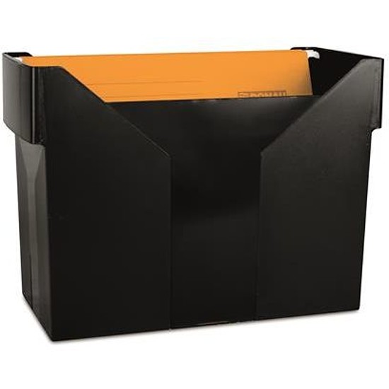 Donau függőmappa tároló doboz 5 db függőmappával fekete