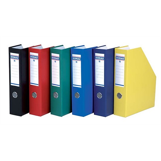 Donau iratpapucs karton 75 mm fekete PP borítás