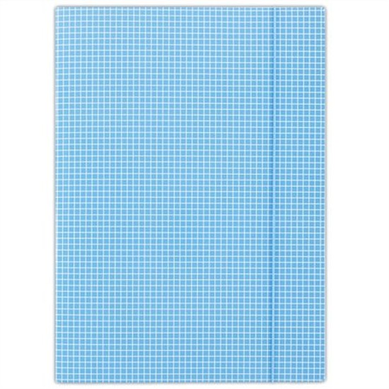 Donau Standard karton gumis mappa A4 kék ( lapos, vastag gumival)