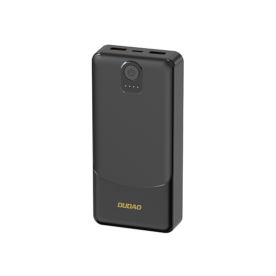 Dudao K10 10000mAh 2.4A külső akkumulátor 2 x USB-A - fekete