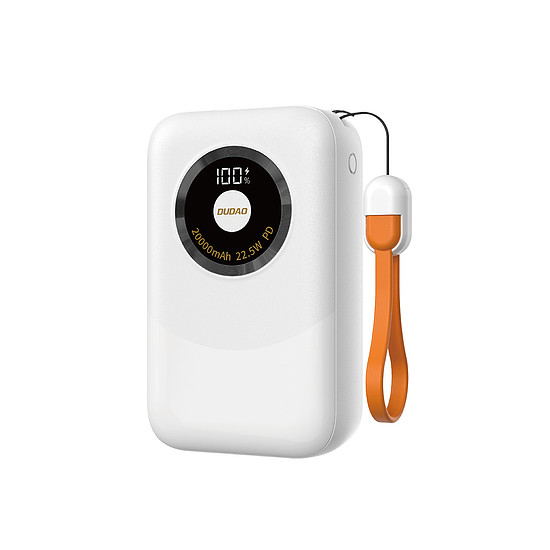 Dudao K21Pro Mini 20000mAh 22.5W külső akkumulátor - fehér