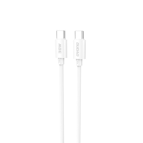 Dudao L4C USB-C / USB-C 30W 2m kábel - fehér