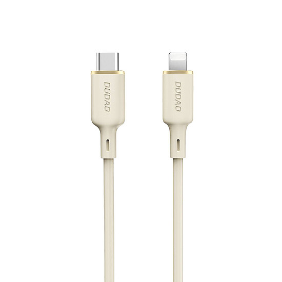 Dudao L7SCL USB-C - Lightning 30W 2m kábel - bézs
