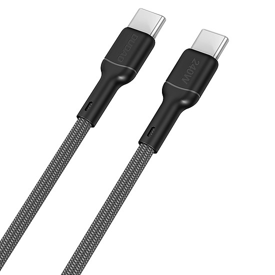 Dudao L9C Max 240W PD USB-C - USB-C 2m kábel - fekete