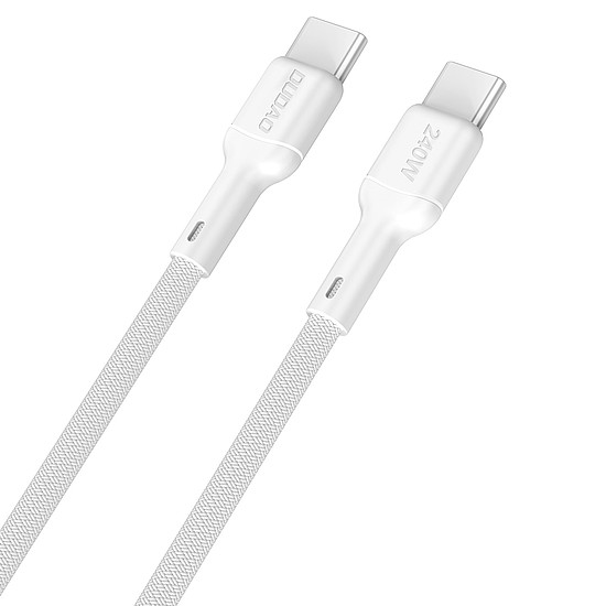 Dudao L9C Max 240W PD USB-C - USB-C kábel 1.2m - Fehér