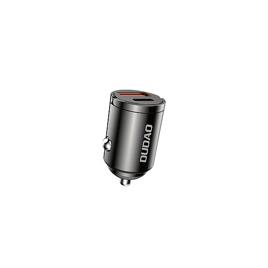 Dudao R3MAX 48W QC PD mini autós töltő - fekete