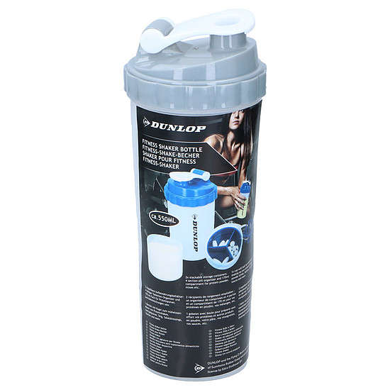 Dunlop - Sport shaker palack kényelmes zárással 550 ml (8711252135847GRAY)