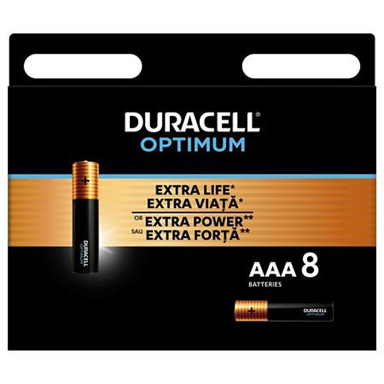 Duracell Optimum mikro elem AAA 1,5V 8 db/bliszter LR3