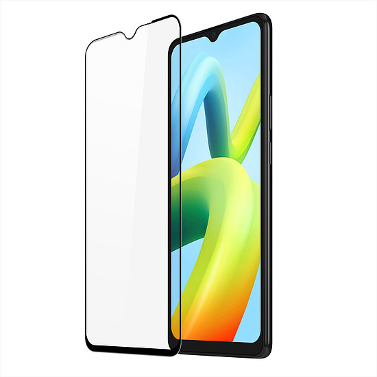 Dux Ducis 9D edzett üveg kijelzővédő fólia Xiaomi Redmi A2 / Redmi A1 9H telefonokhoz fekete kerettel