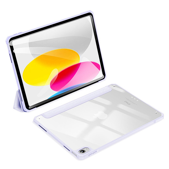 Dux Ducis Copa tok iPad 10.9 2022 (10 gen.) okosborító állvány lila