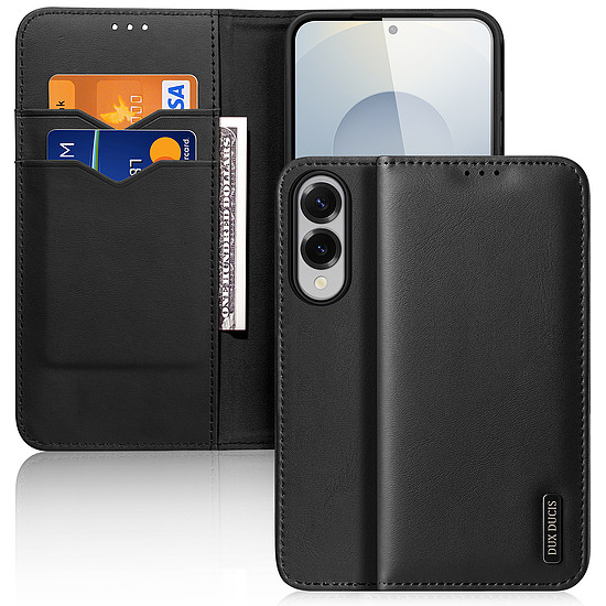 Dux Ducis Hivo Samsung Galaxy S25 Edge tok kihajtható és RFID védelemmel - fekete