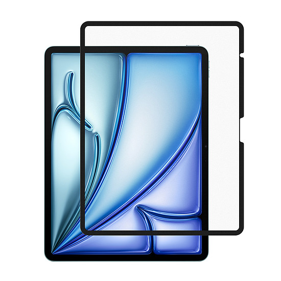 Dux Ducis Naad papírszerű matt képernyővédő iPad Air 13"-hez (2024/2025) - fekete kerettel
