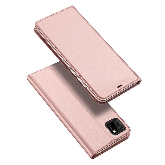 DUX DUCIS Skin Pro Bookcase típusú tok Huawei Y5p rózsaszínhez
