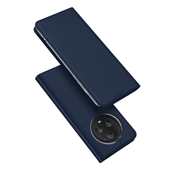 Dux Ducis Skin Pro tok Honor Magic5 Pro Flip Card Wallet állványhoz, kék