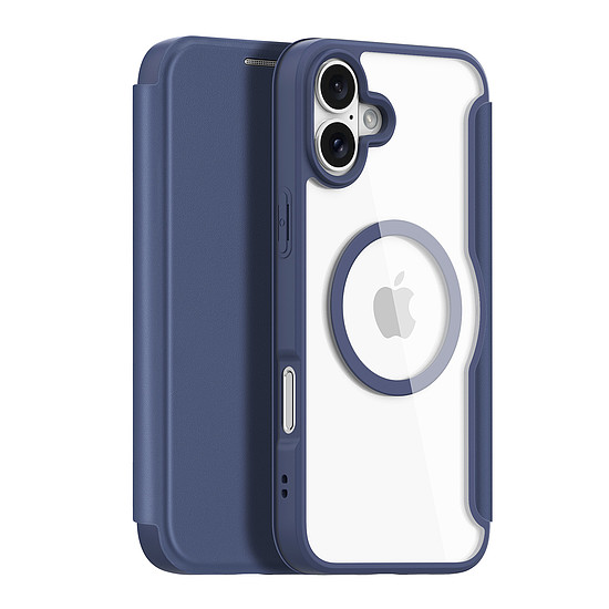 Dux Ducis Skin X Pro iPhone 16 tok MagSafe-fel és kihajtható rögzítéssel - kék