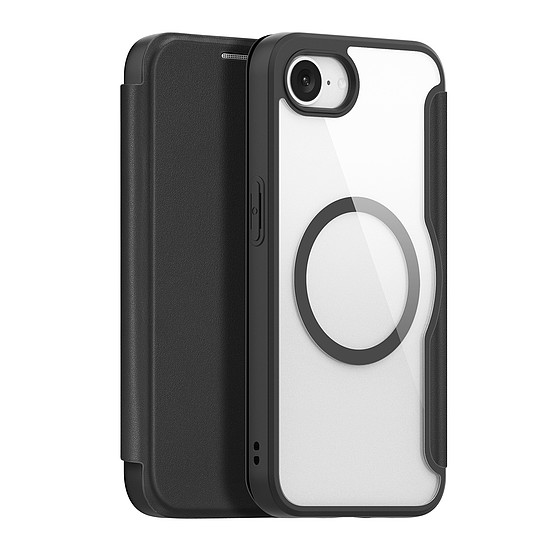 Dux Ducis Skin X Pro MagSafe-fel rögzíthető tok iPhone 16e-hez - fekete
