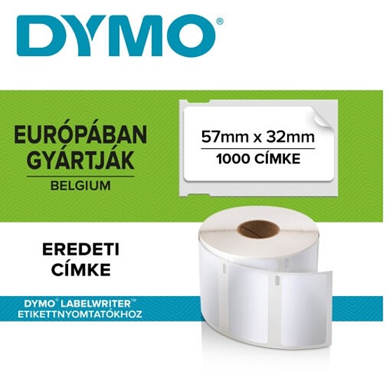 Dymo 11354 57x32mm etikett címke 1000db/tekercs S0722540