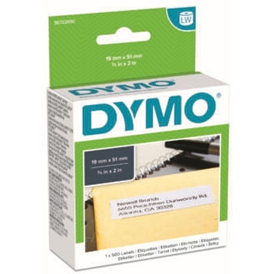 Dymo 11355 19x51mm etikett címke 500db/tekercs S0722550