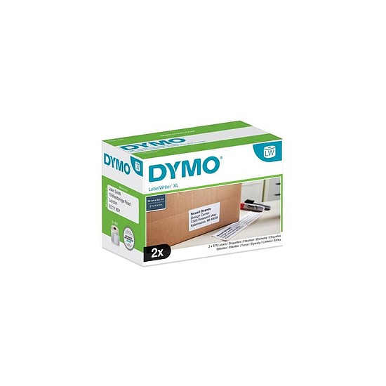Dymo LabelWriter etikett 4XL nyomtatóhoz 102x59mm 2x575db-os 2 tekercs/doboz S0947420
